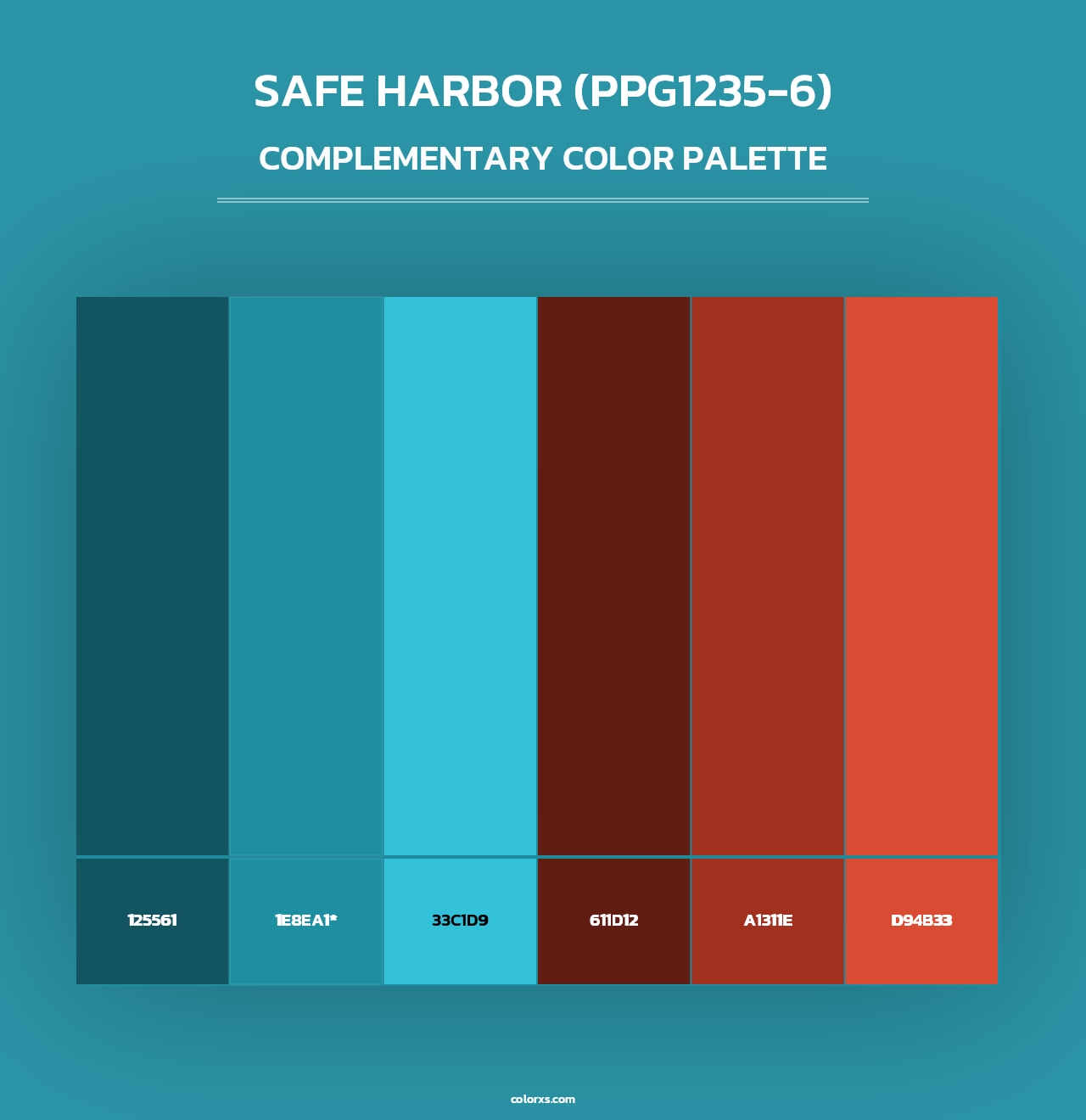 Safe Harbor (PPG1235-6) - Complementary Color Palette