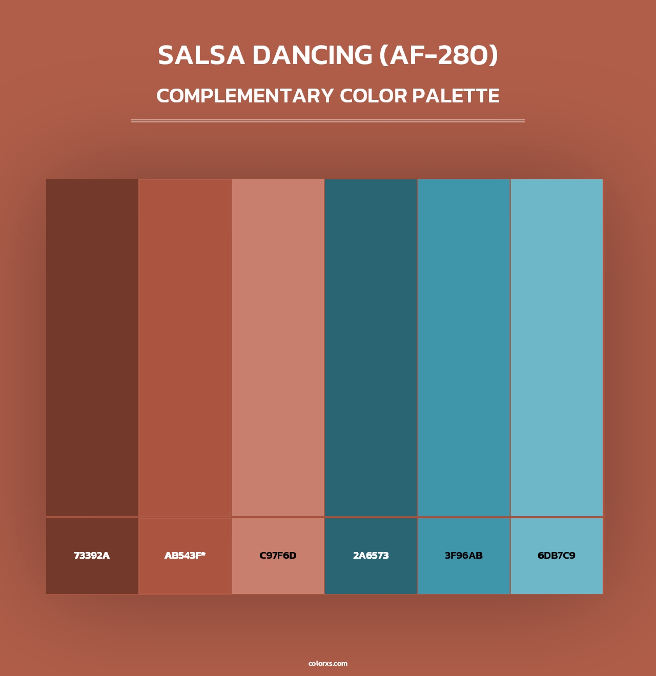 Salsa Dancing (AF-280) - Complementary Color Palette