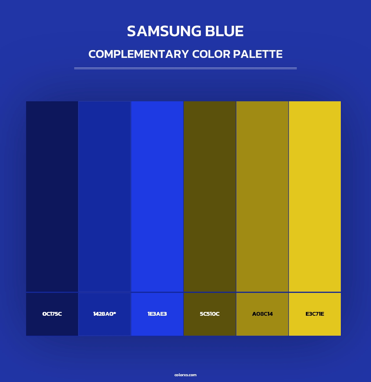 Samsung Blue - Complementary Color Palette