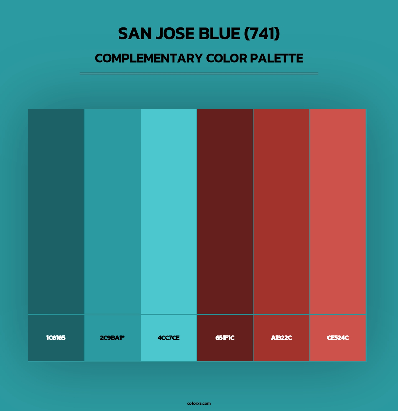 San Jose Blue (741) - Complementary Color Palette