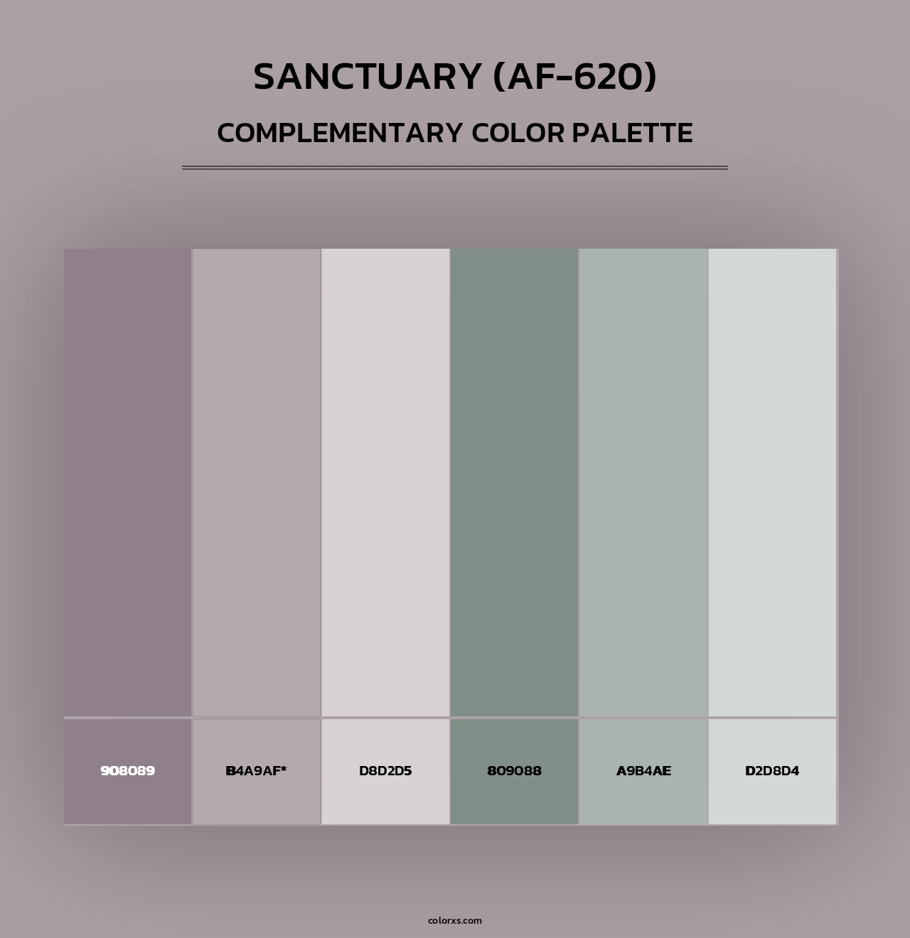 Sanctuary (AF-620) - Complementary Color Palette