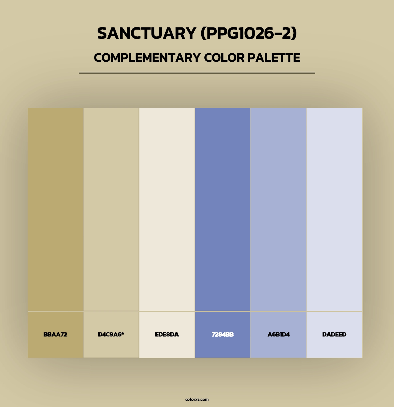 Sanctuary (PPG1026-2) - Complementary Color Palette
