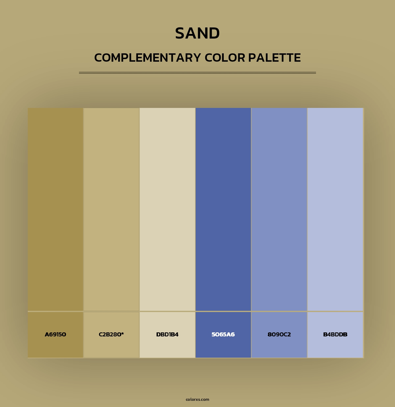 Sand - Complementary Color Palette