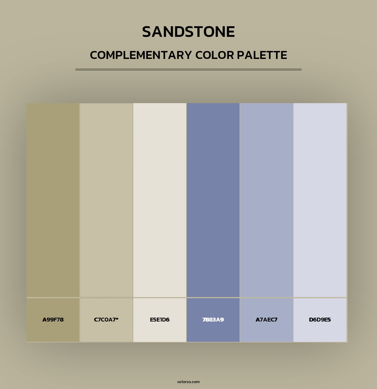 Sandstone - Complementary Color Palette