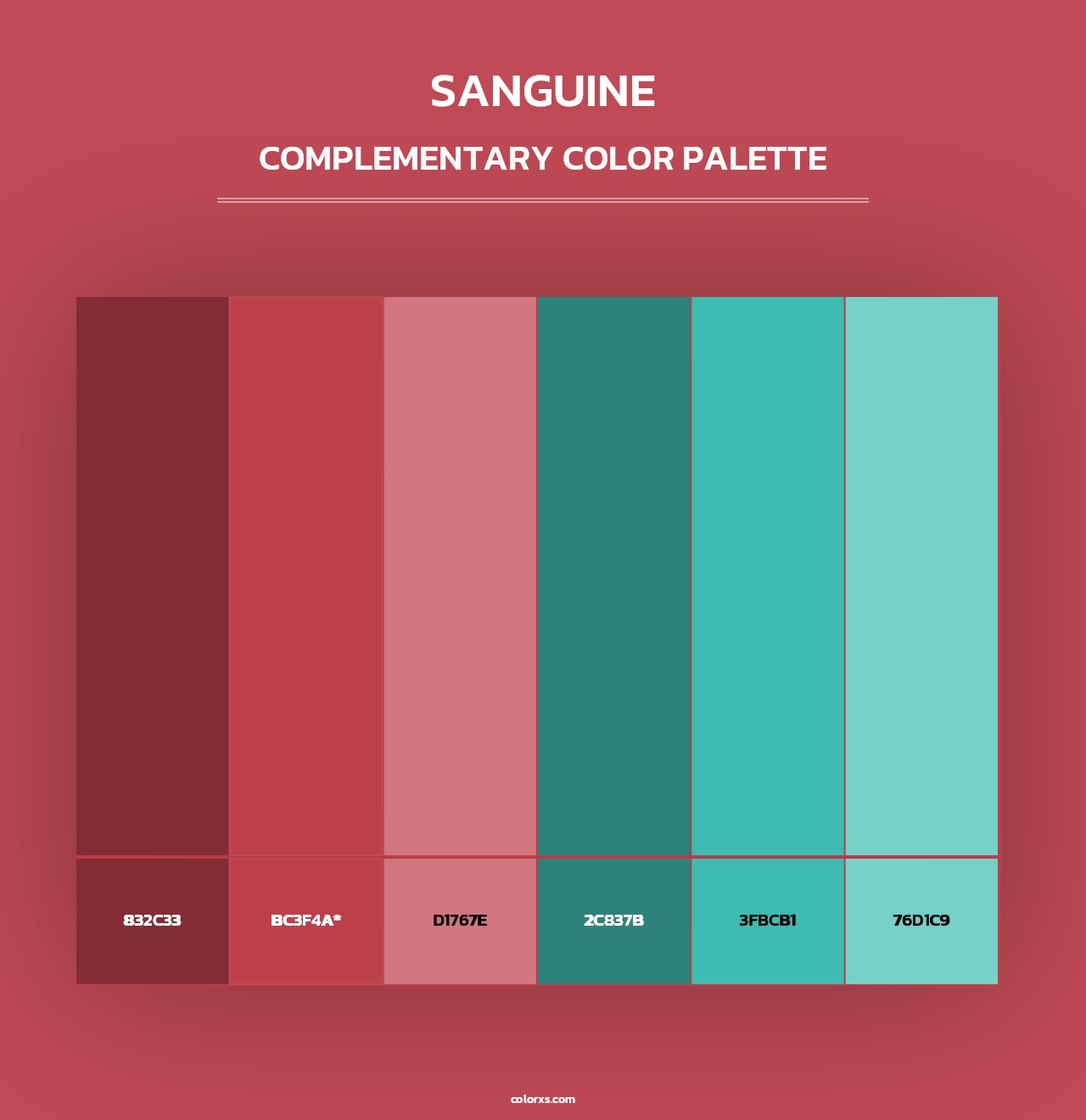 Sanguine - Complementary Color Palette