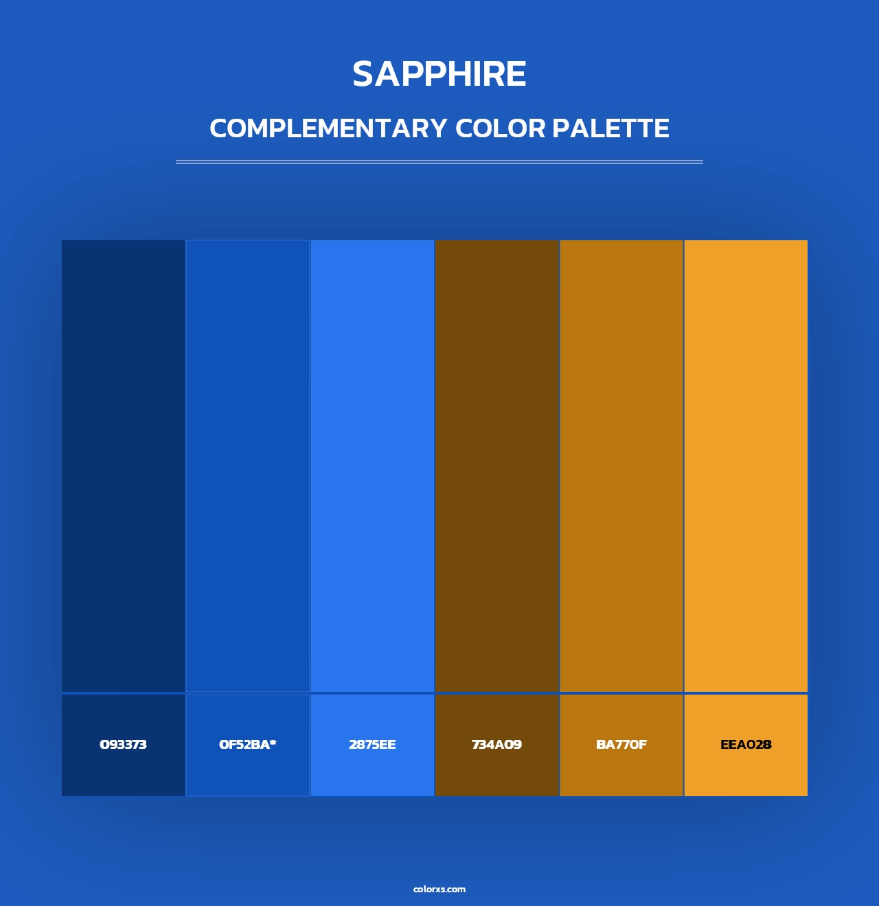 Sapphire - Complementary Color Palette