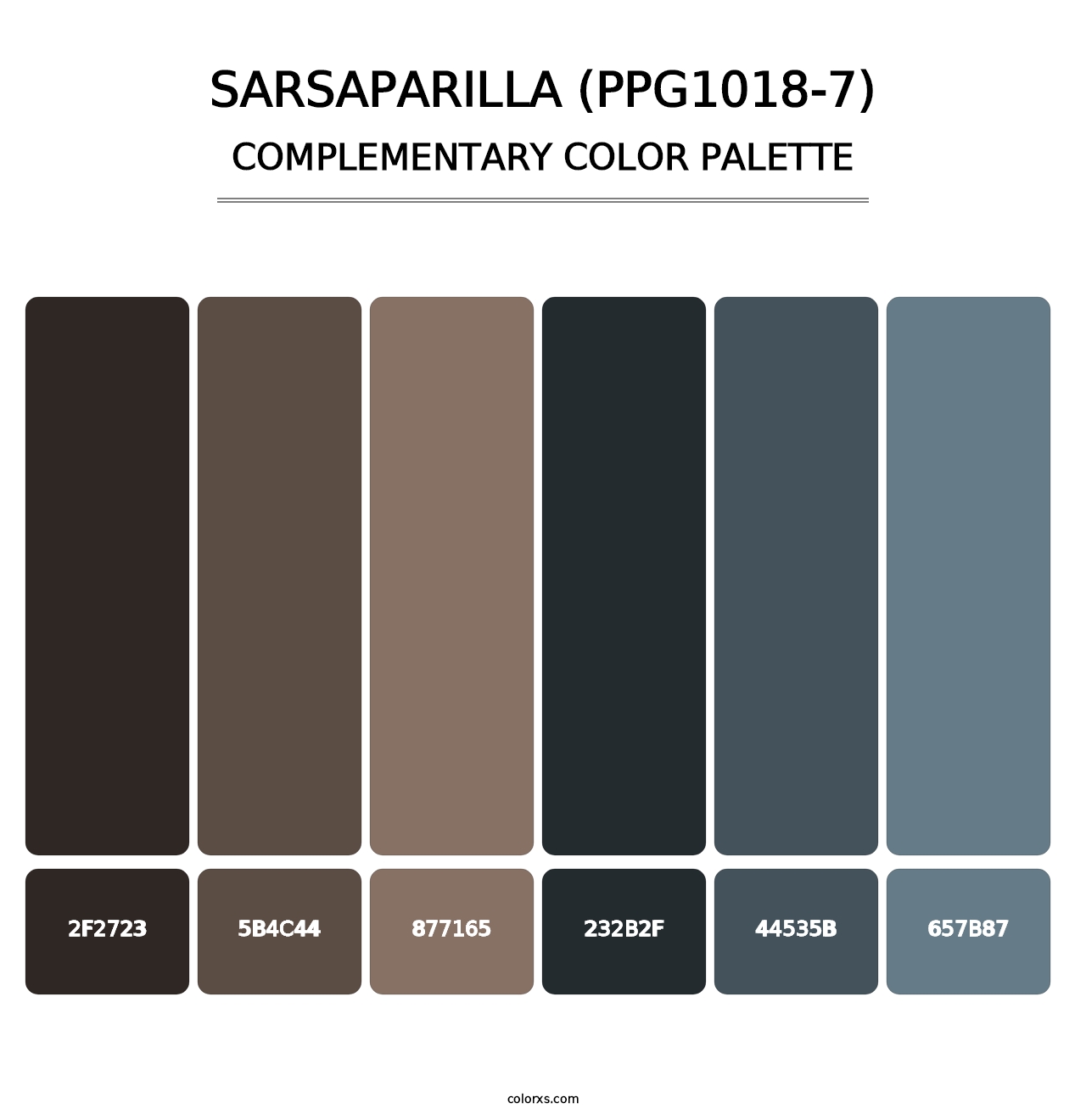 Sarsaparilla (PPG1018-7) - Complementary Color Palette