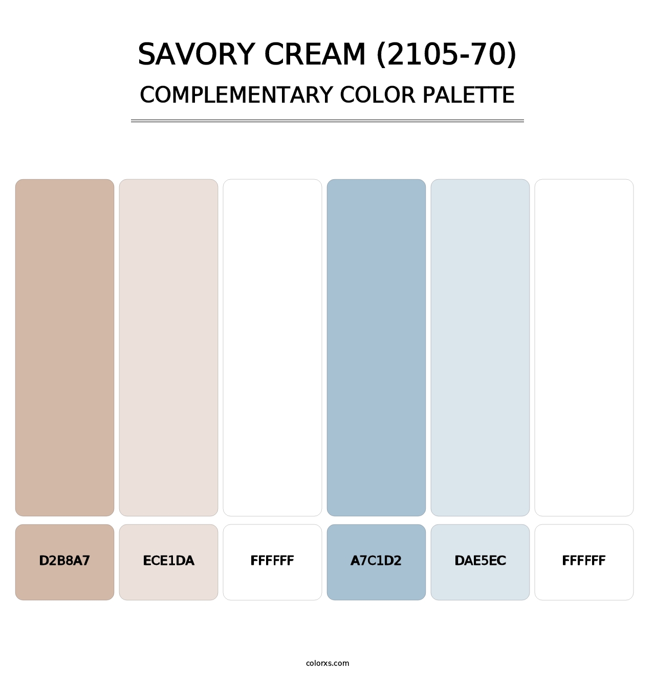 Savory Cream (2105-70) - Complementary Color Palette