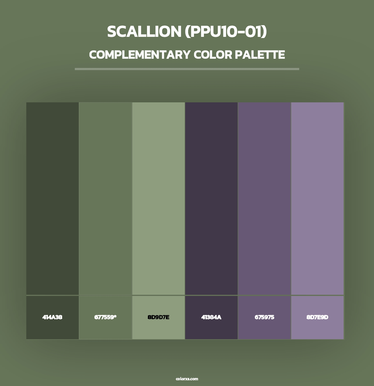 Scallion (PPU10-01) - Complementary Color Palette