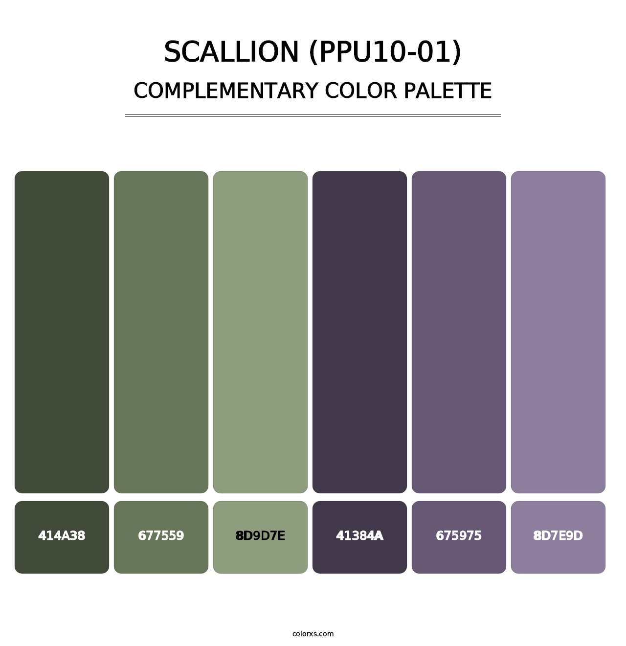 Scallion (PPU10-01) - Complementary Color Palette