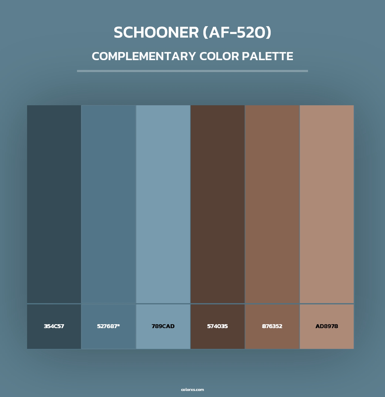 Schooner (AF-520) - Complementary Color Palette