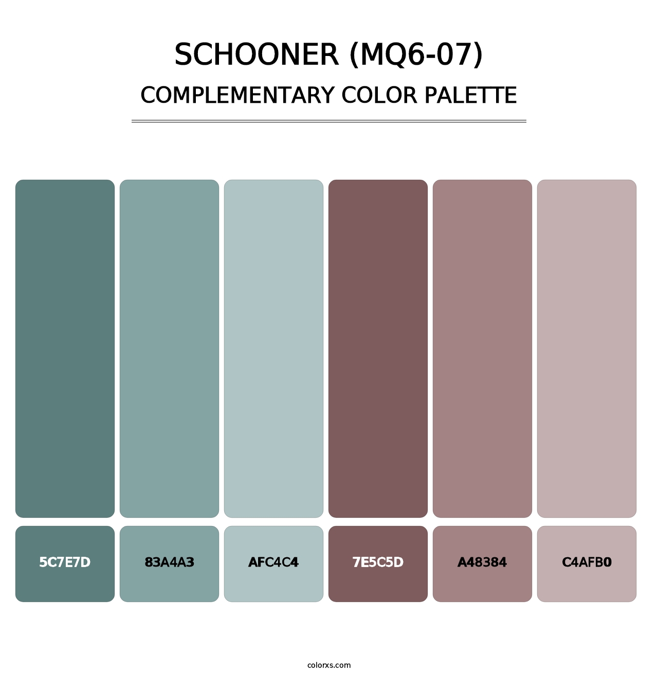Schooner (MQ6-07) - Complementary Color Palette