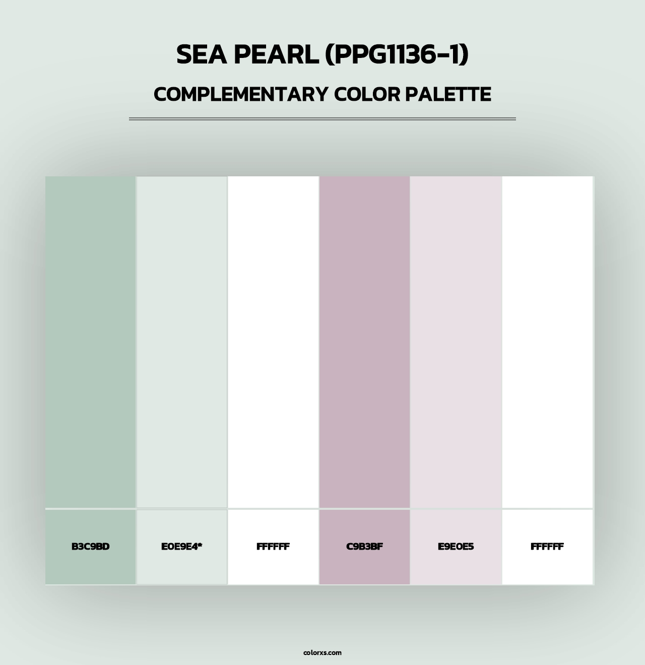 Sea Pearl (PPG1136-1) - Complementary Color Palette