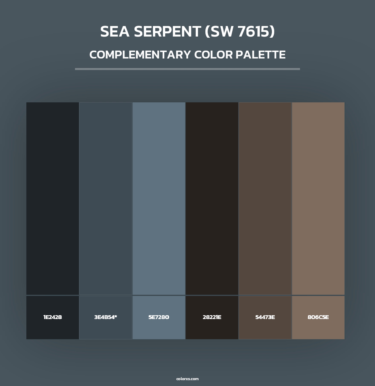 Sea Serpent (SW 7615) - Complementary Color Palette