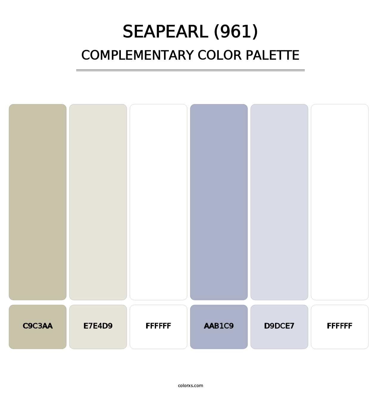 Seapearl (961) - Complementary Color Palette