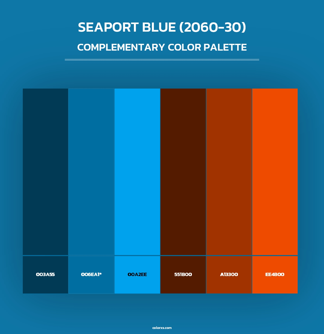 Seaport Blue (2060-30) - Complementary Color Palette