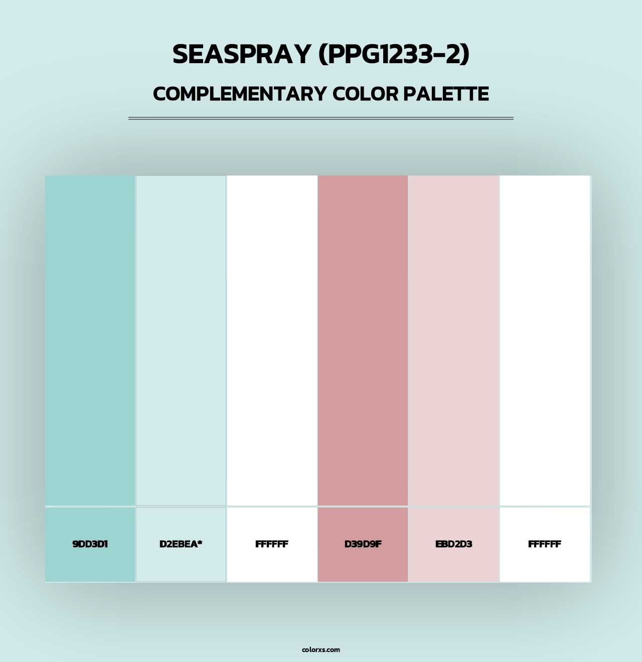 Seaspray (PPG1233-2) - Complementary Color Palette