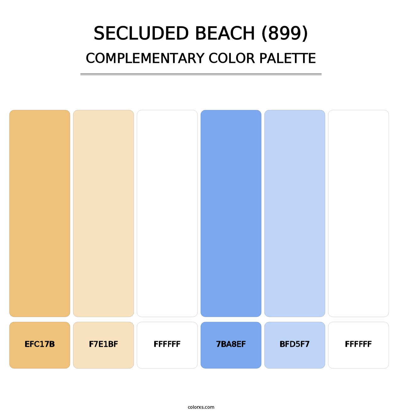 Secluded Beach (899) - Complementary Color Palette