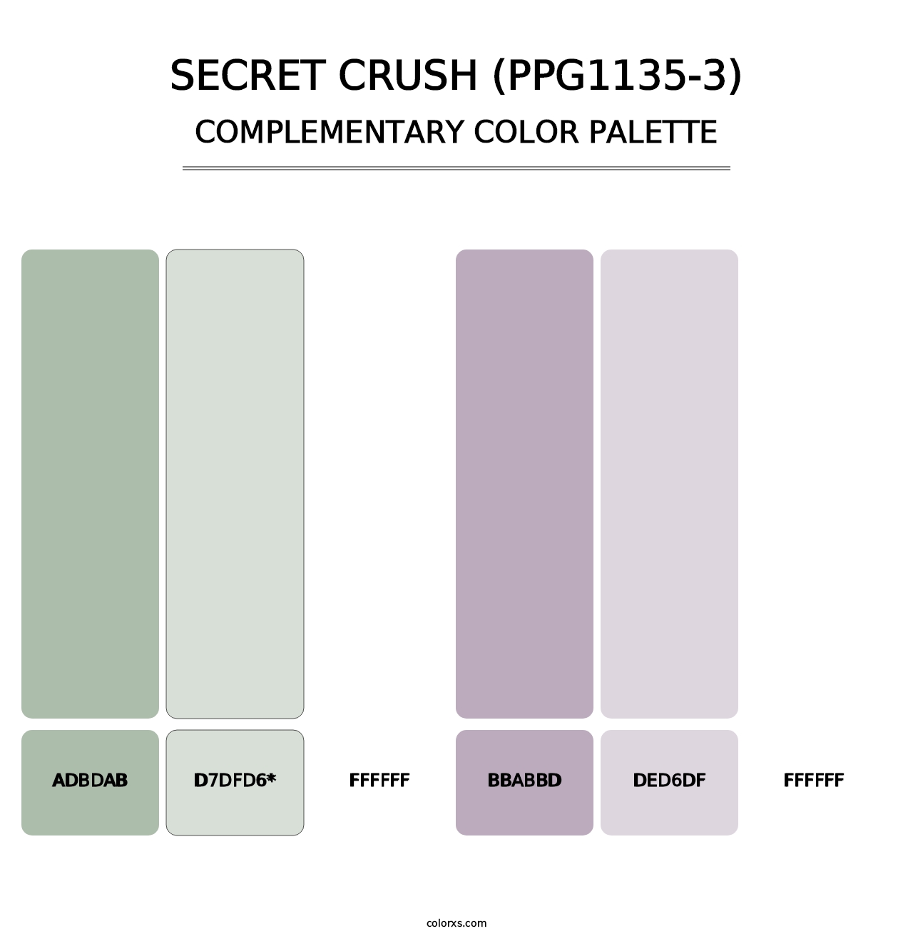 Secret Crush (PPG1135-3) - Complementary Color Palette