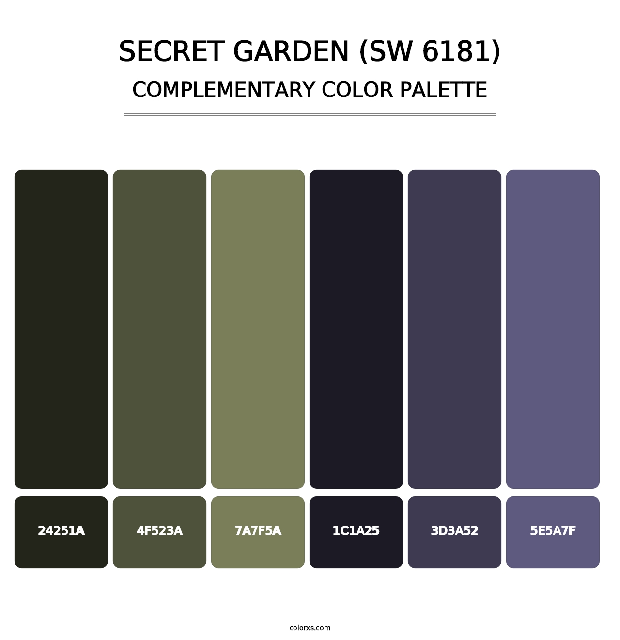 Secret Garden (SW 6181) - Complementary Color Palette
