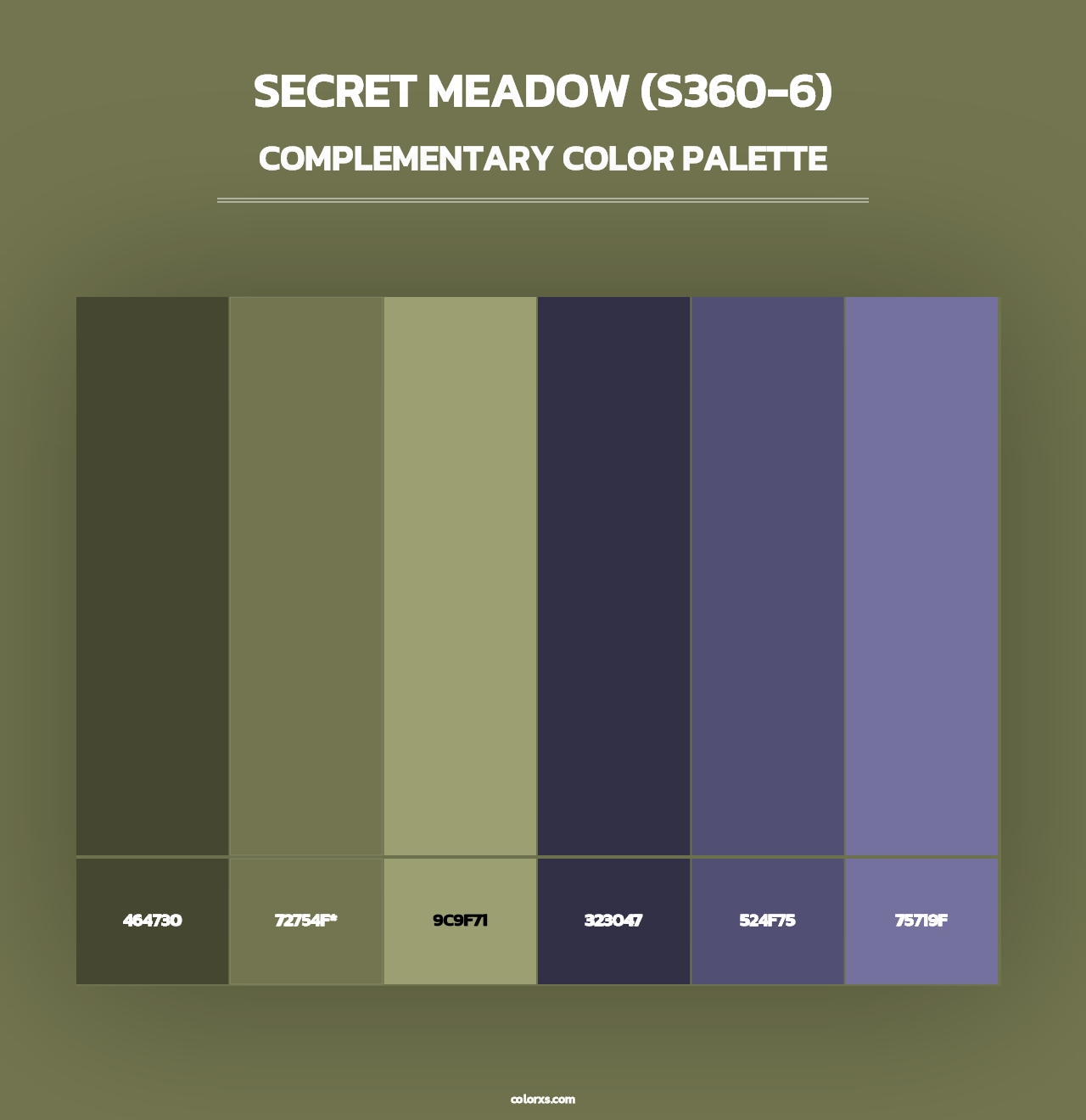 Secret Meadow (S360-6) - Complementary Color Palette