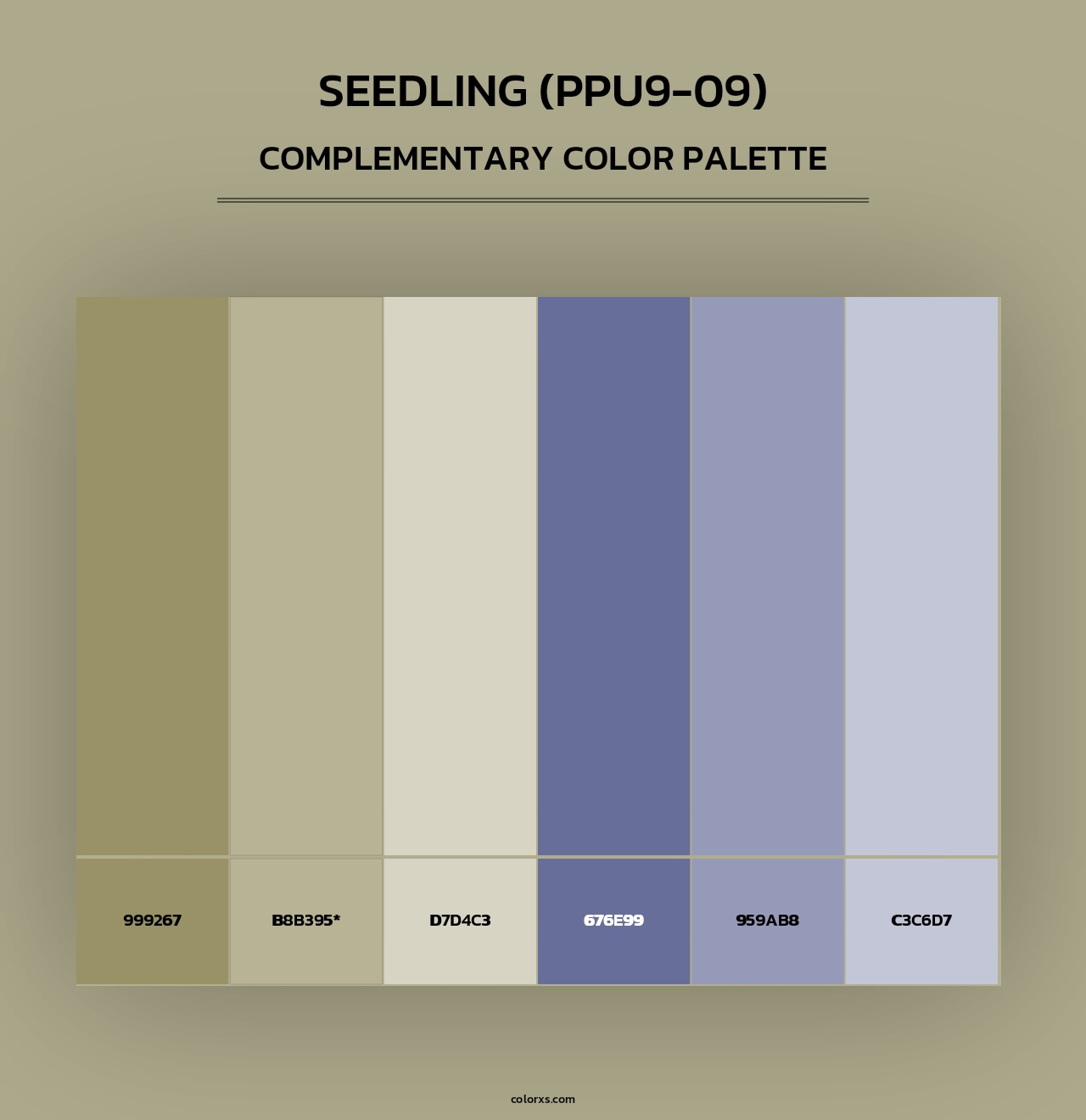 Seedling (PPU9-09) - Complementary Color Palette