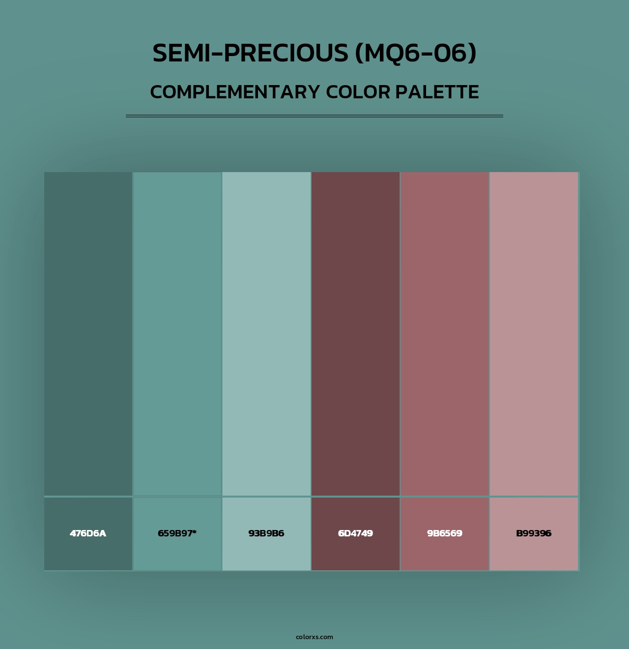 Semi-Precious (MQ6-06) - Complementary Color Palette