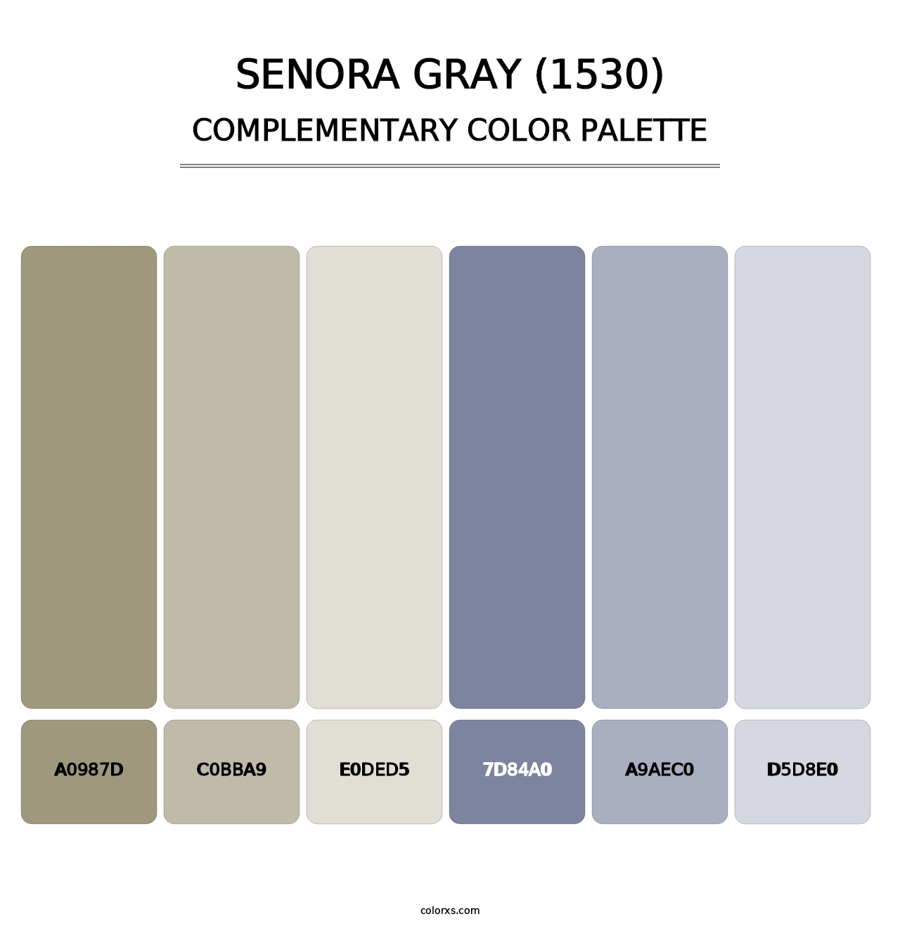 Senora Gray (1530) - Complementary Color Palette