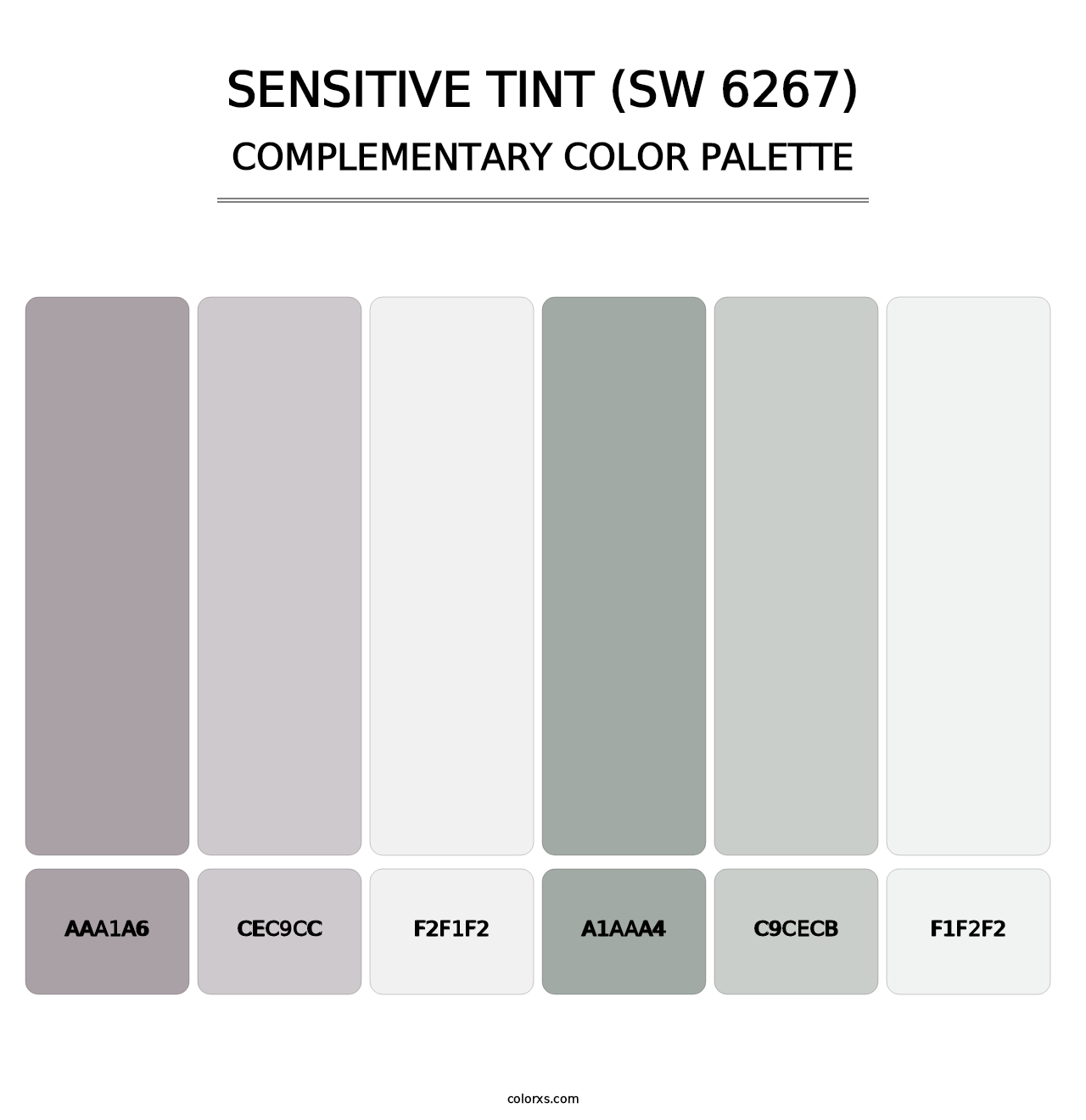 Sensitive Tint (SW 6267) - Complementary Color Palette