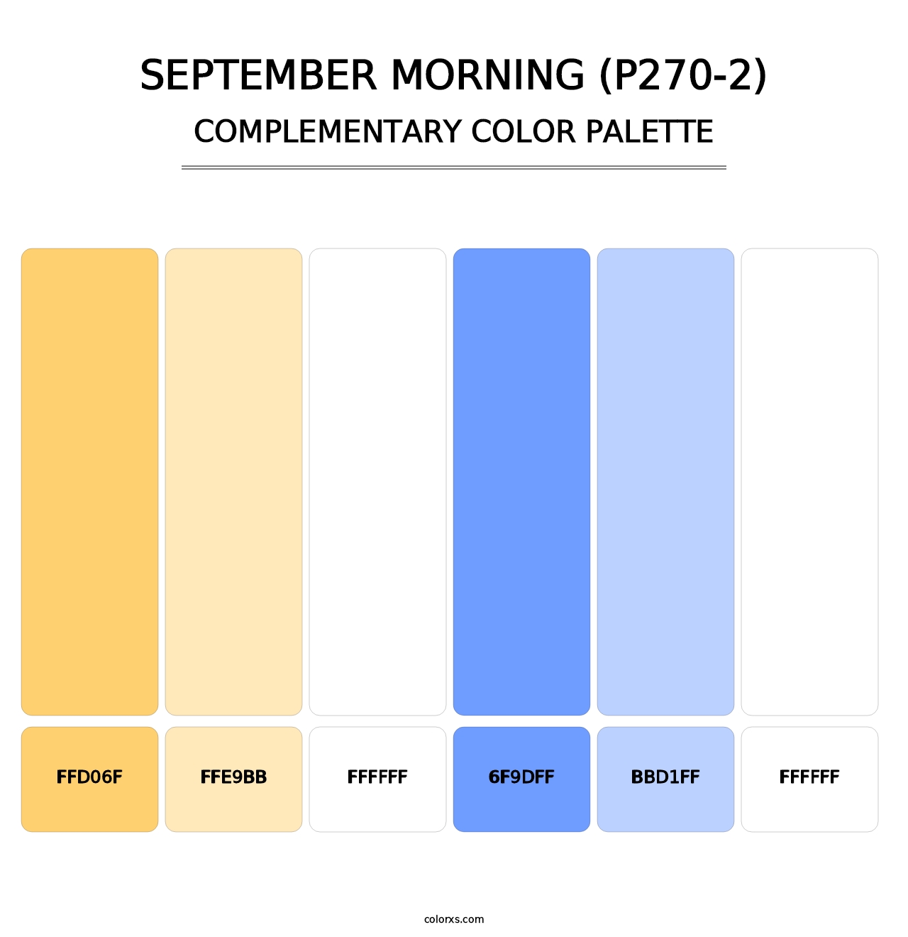 September Morning (P270-2) - Complementary Color Palette