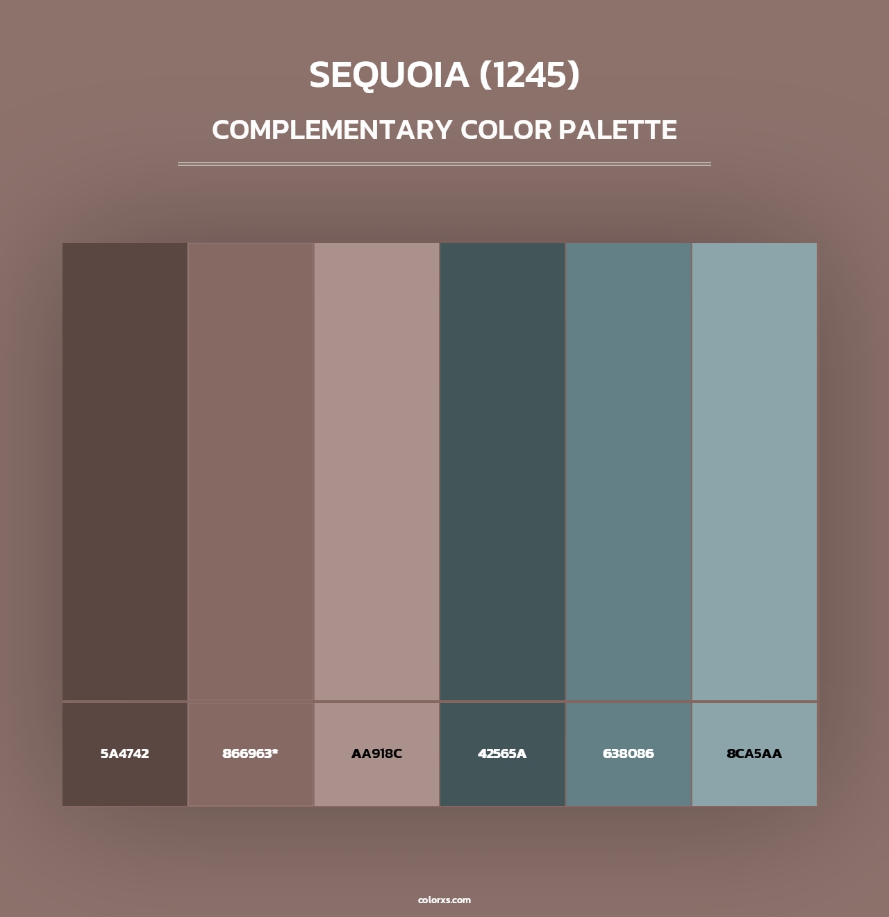 Sequoia (1245) - Complementary Color Palette