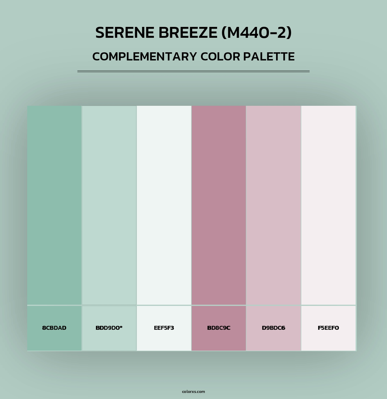 Serene Breeze (M440-2) - Complementary Color Palette