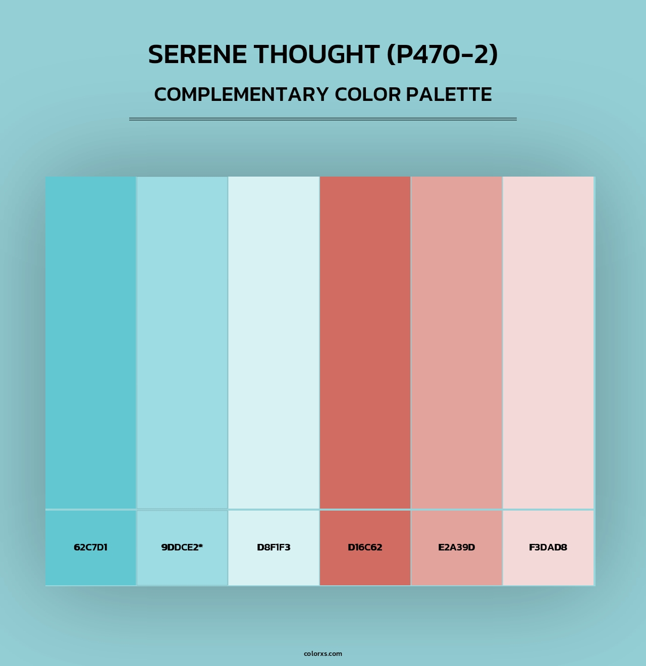 Serene Thought (P470-2) - Complementary Color Palette