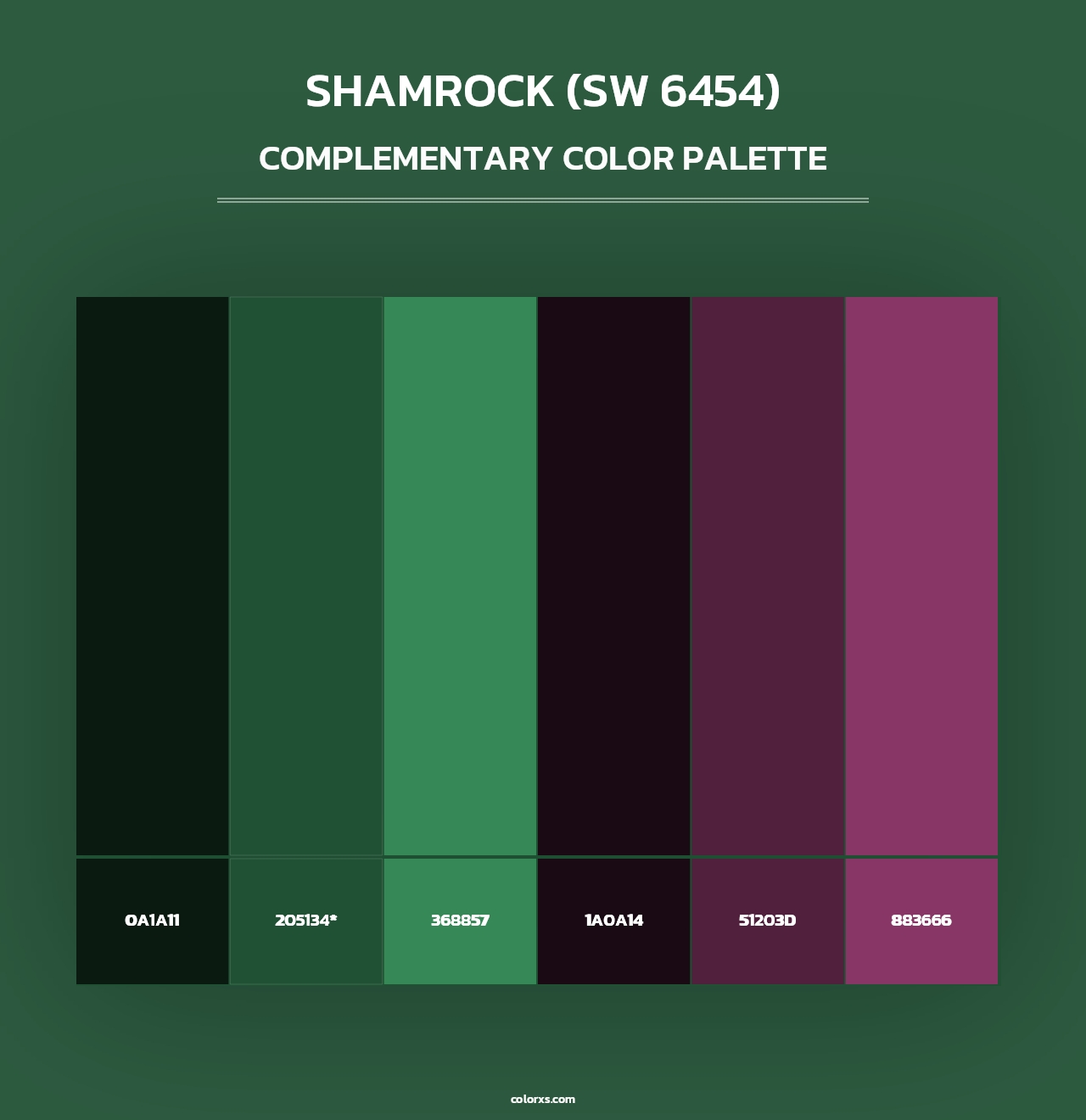Shamrock (SW 6454) - Complementary Color Palette