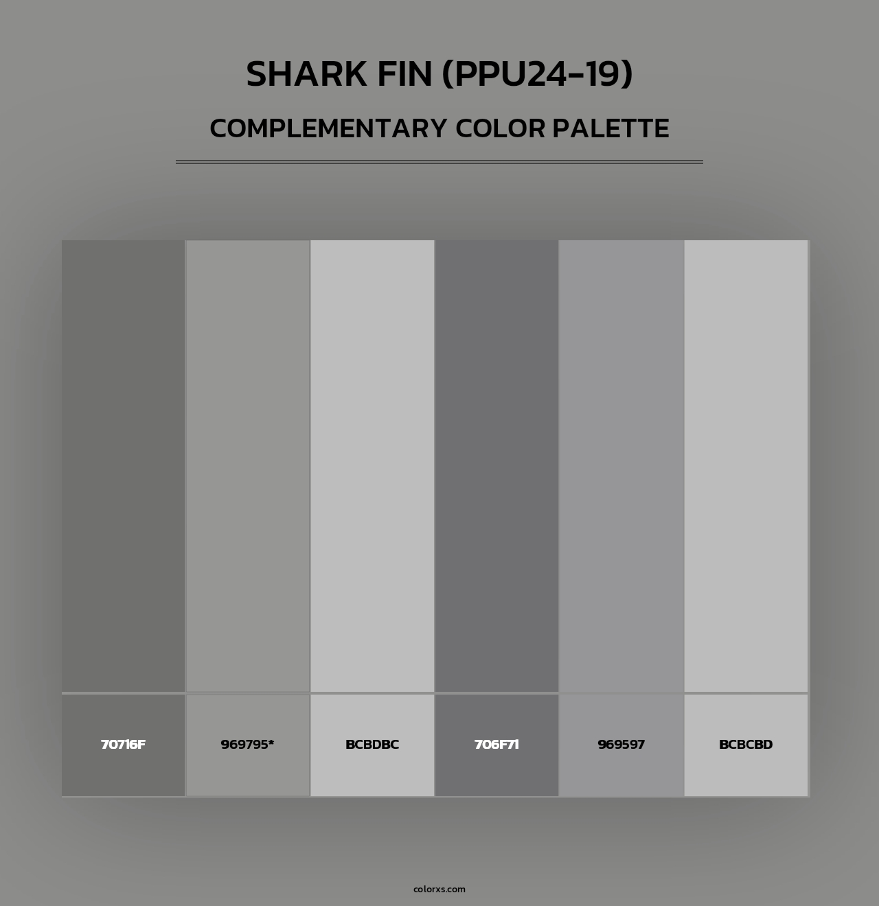 Shark Fin (PPU24-19) - Complementary Color Palette