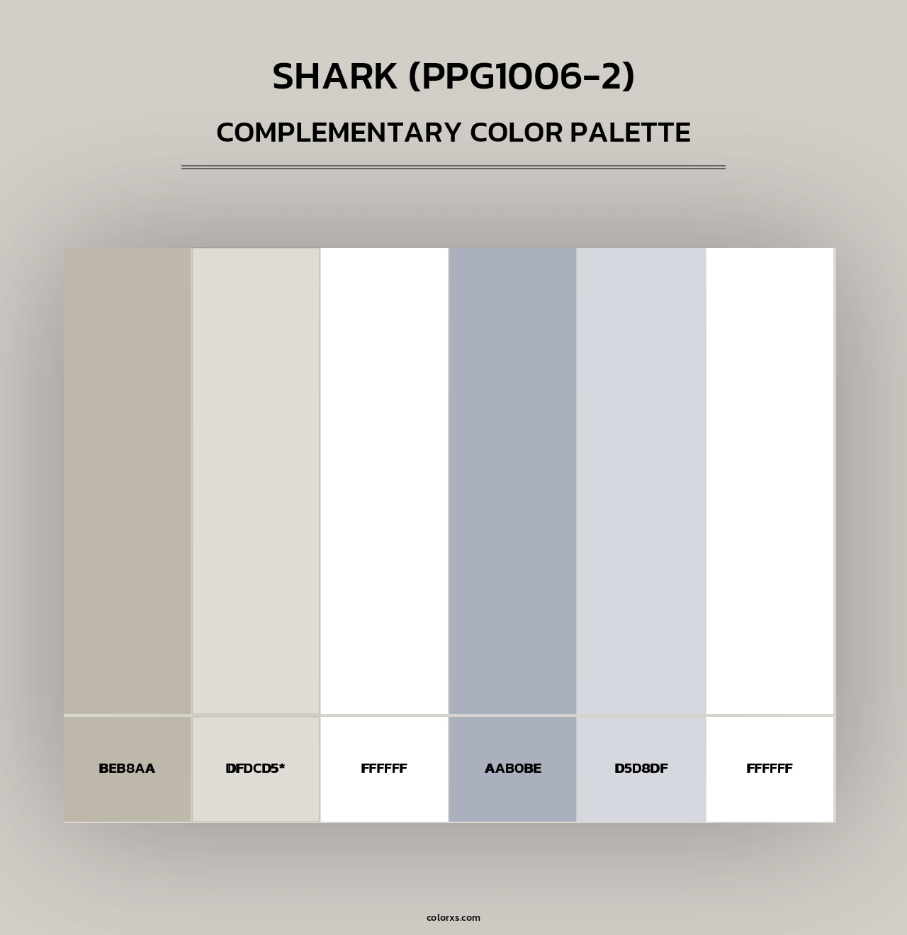 Shark (PPG1006-2) - Complementary Color Palette
