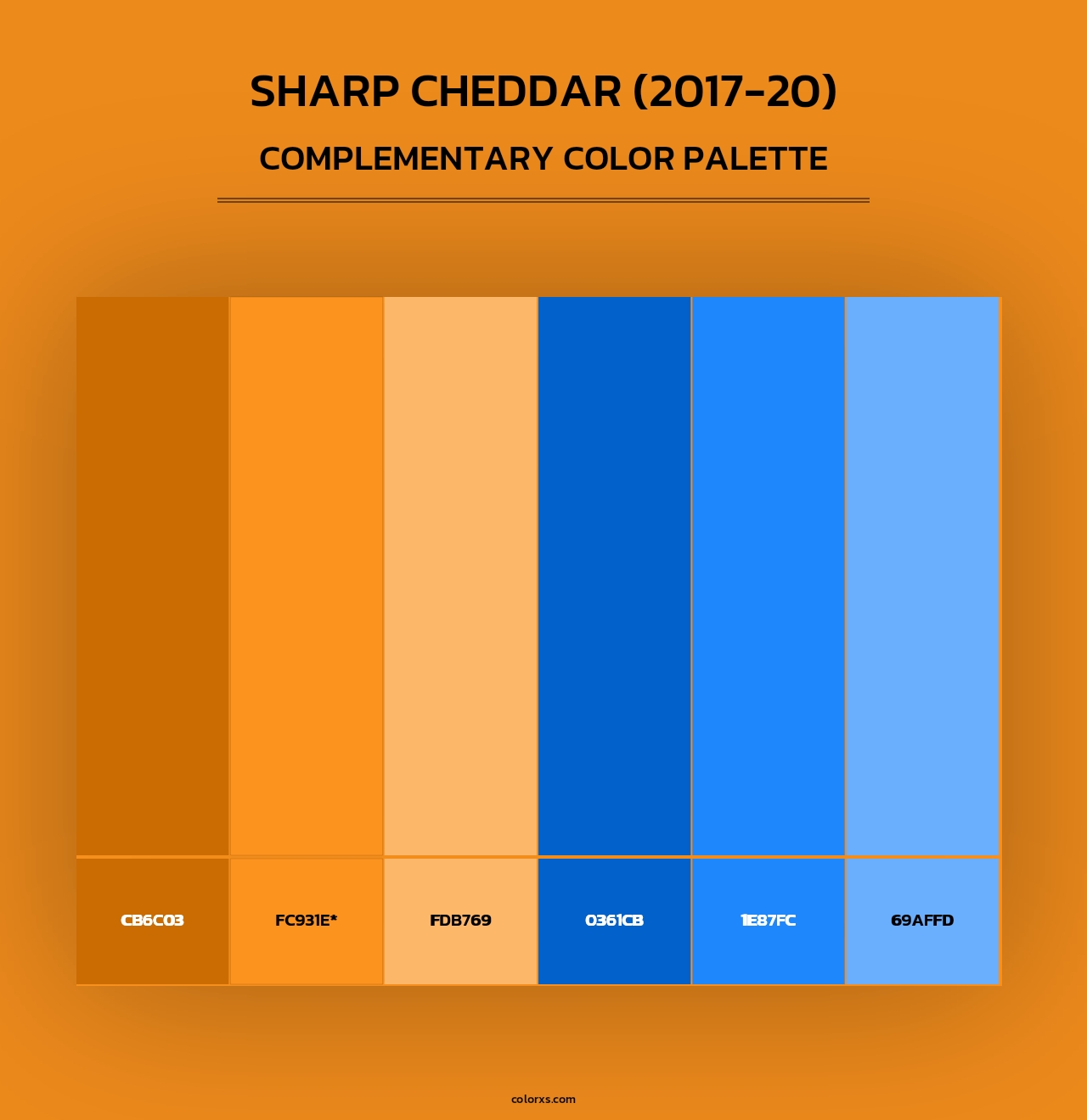 Sharp Cheddar (2017-20) - Complementary Color Palette