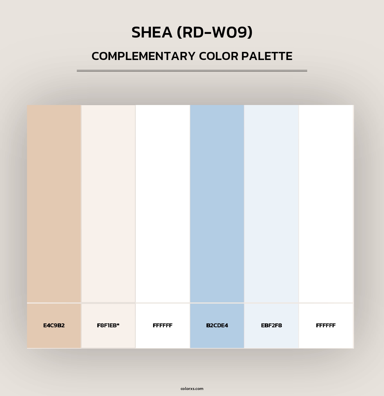 Shea (RD-W09) - Complementary Color Palette