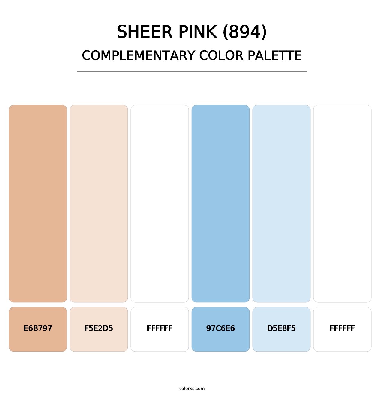 Sheer Pink (894) - Complementary Color Palette
