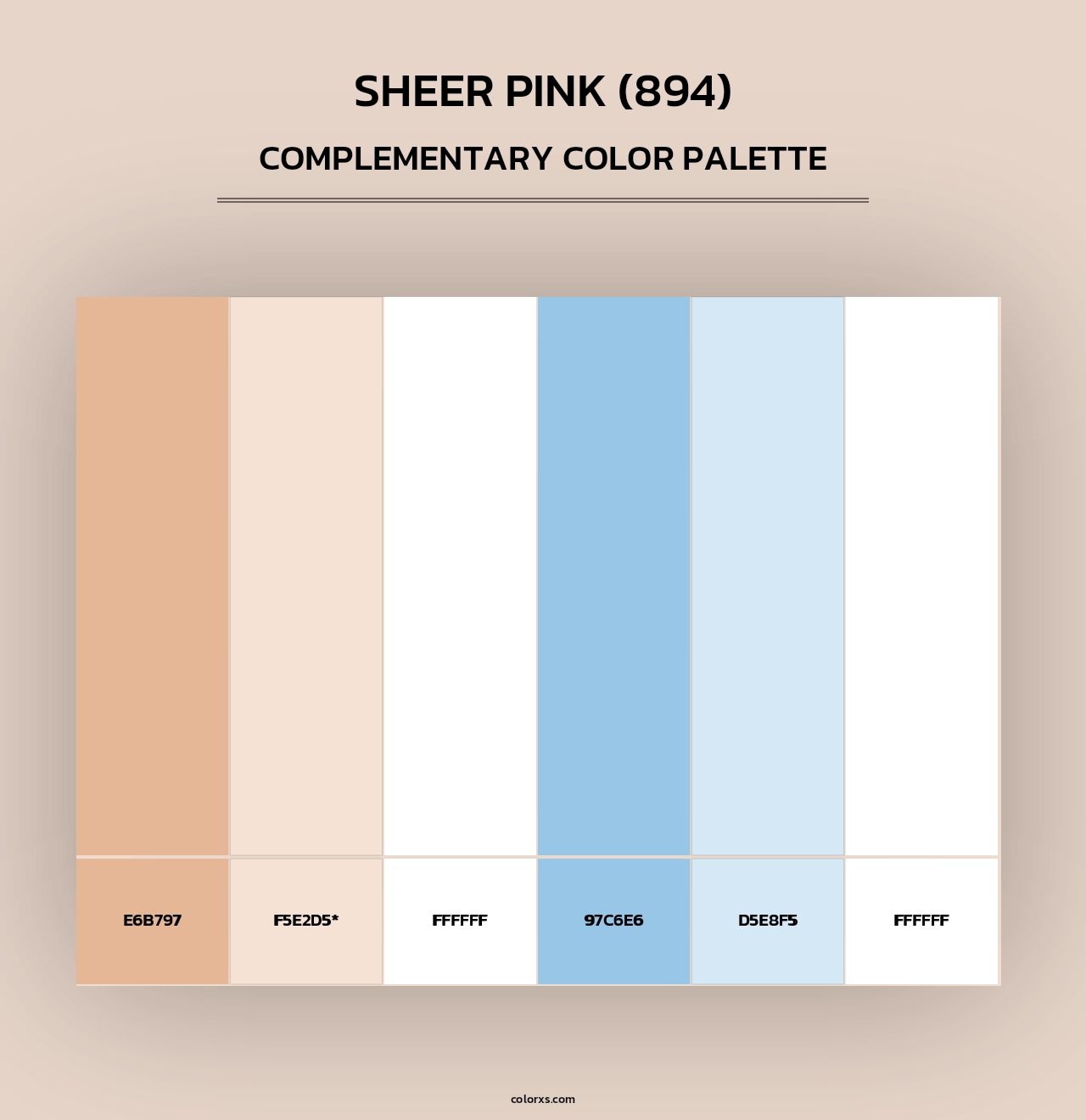 Sheer Pink (894) - Complementary Color Palette