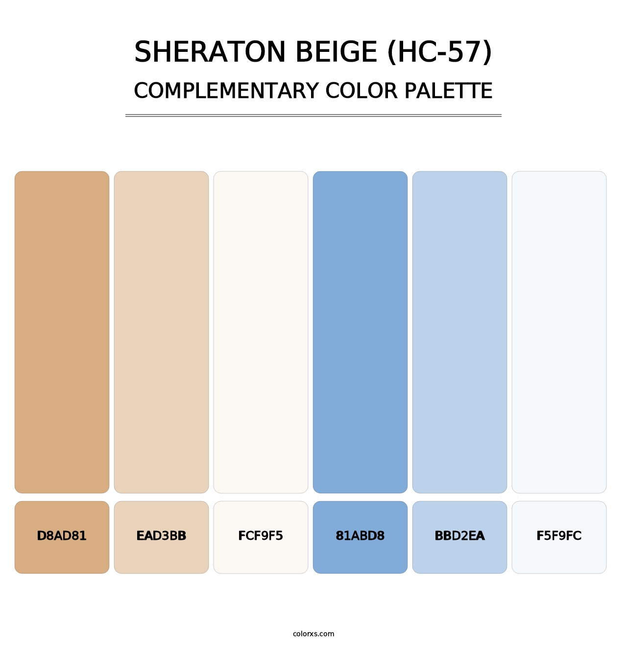 Sheraton Beige (HC-57) - Complementary Color Palette