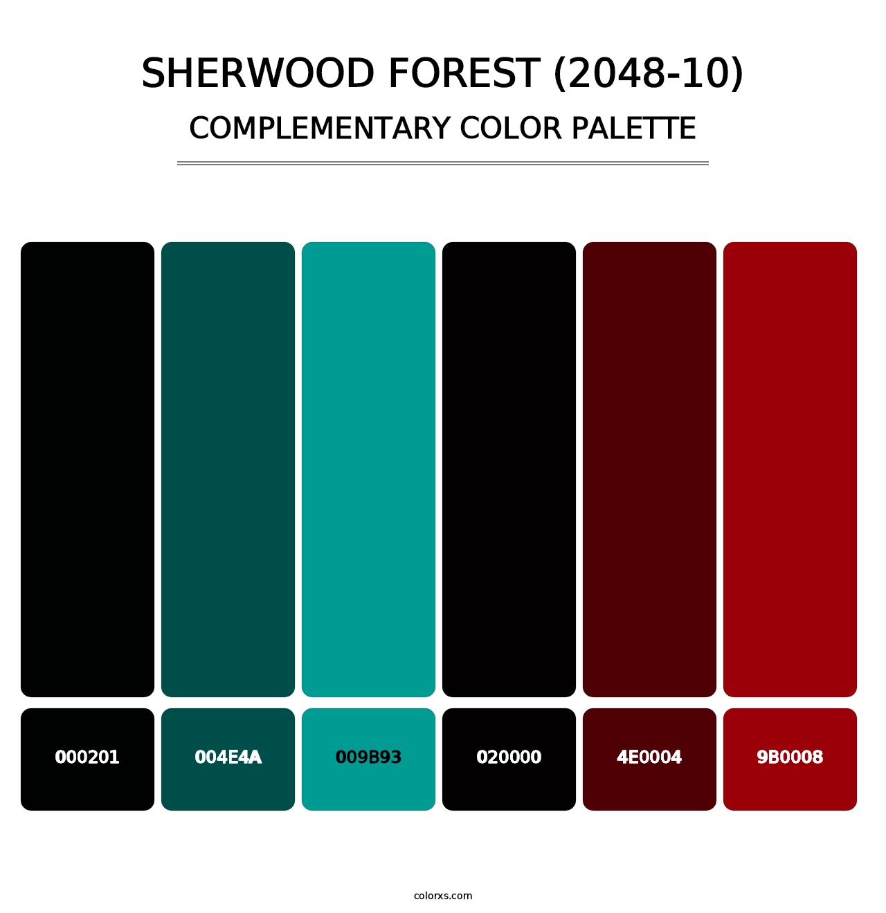 Sherwood Forest (2048-10) - Complementary Color Palette