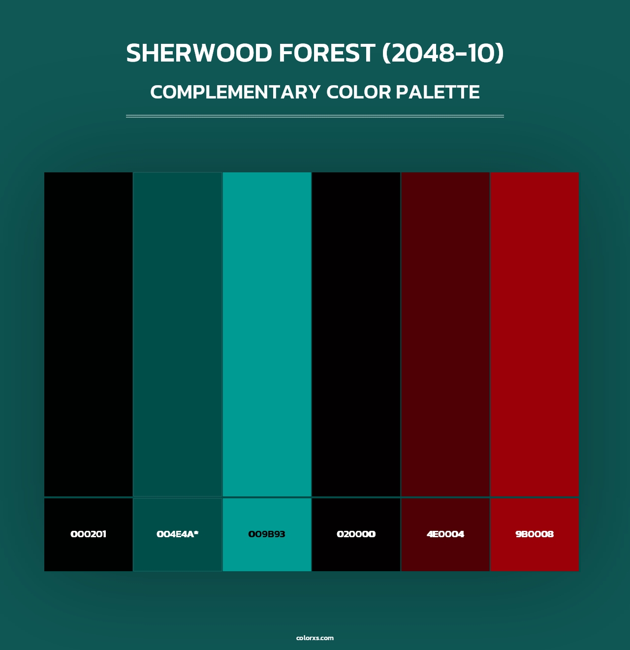 Sherwood Forest (2048-10) - Complementary Color Palette