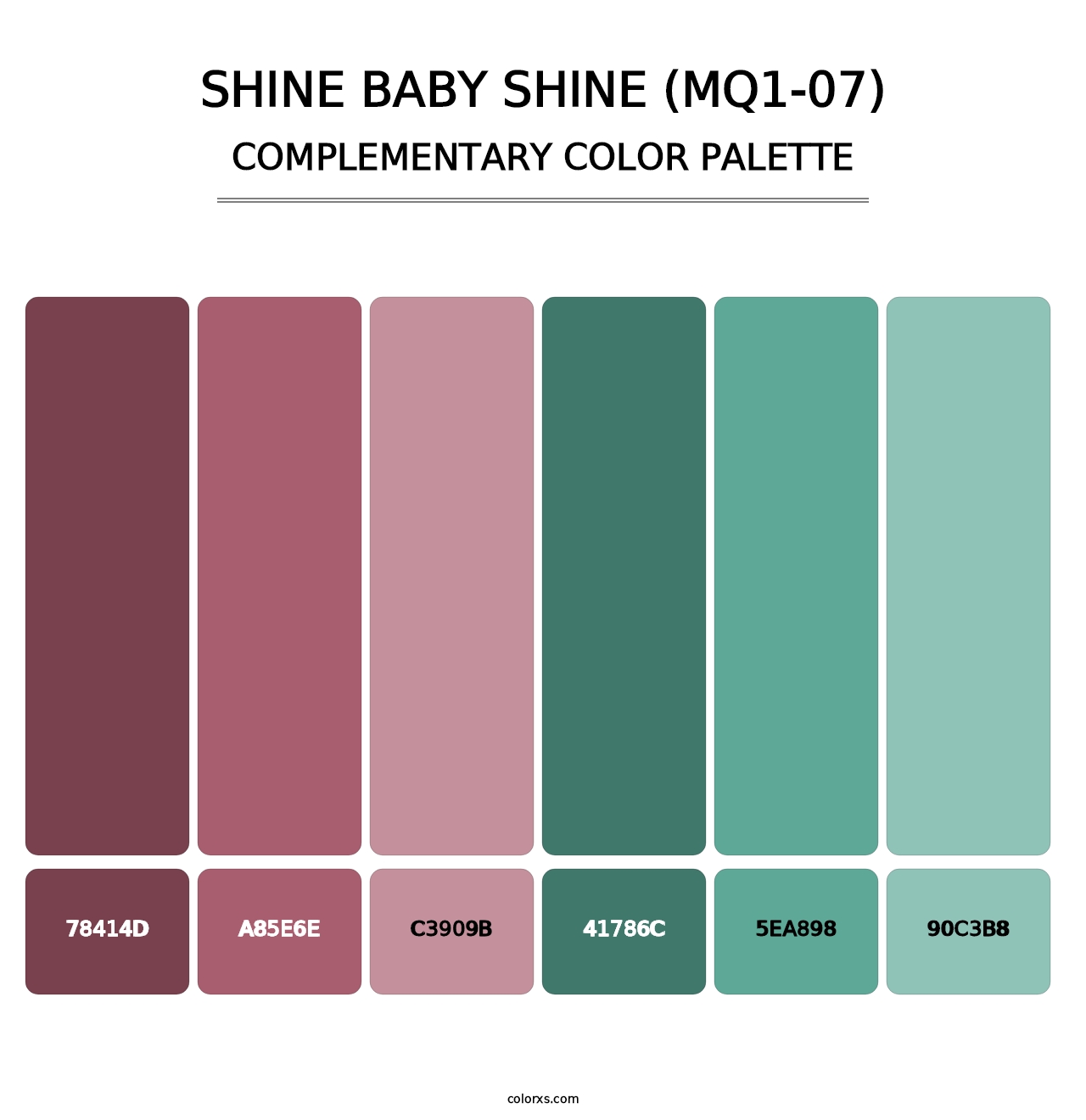 Shine Baby Shine (MQ1-07) - Complementary Color Palette
