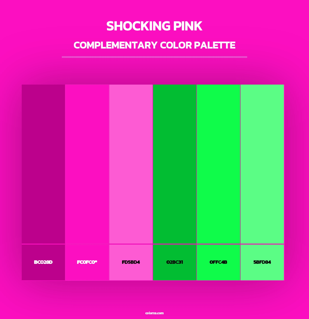 Shocking Pink - Complementary Color Palette