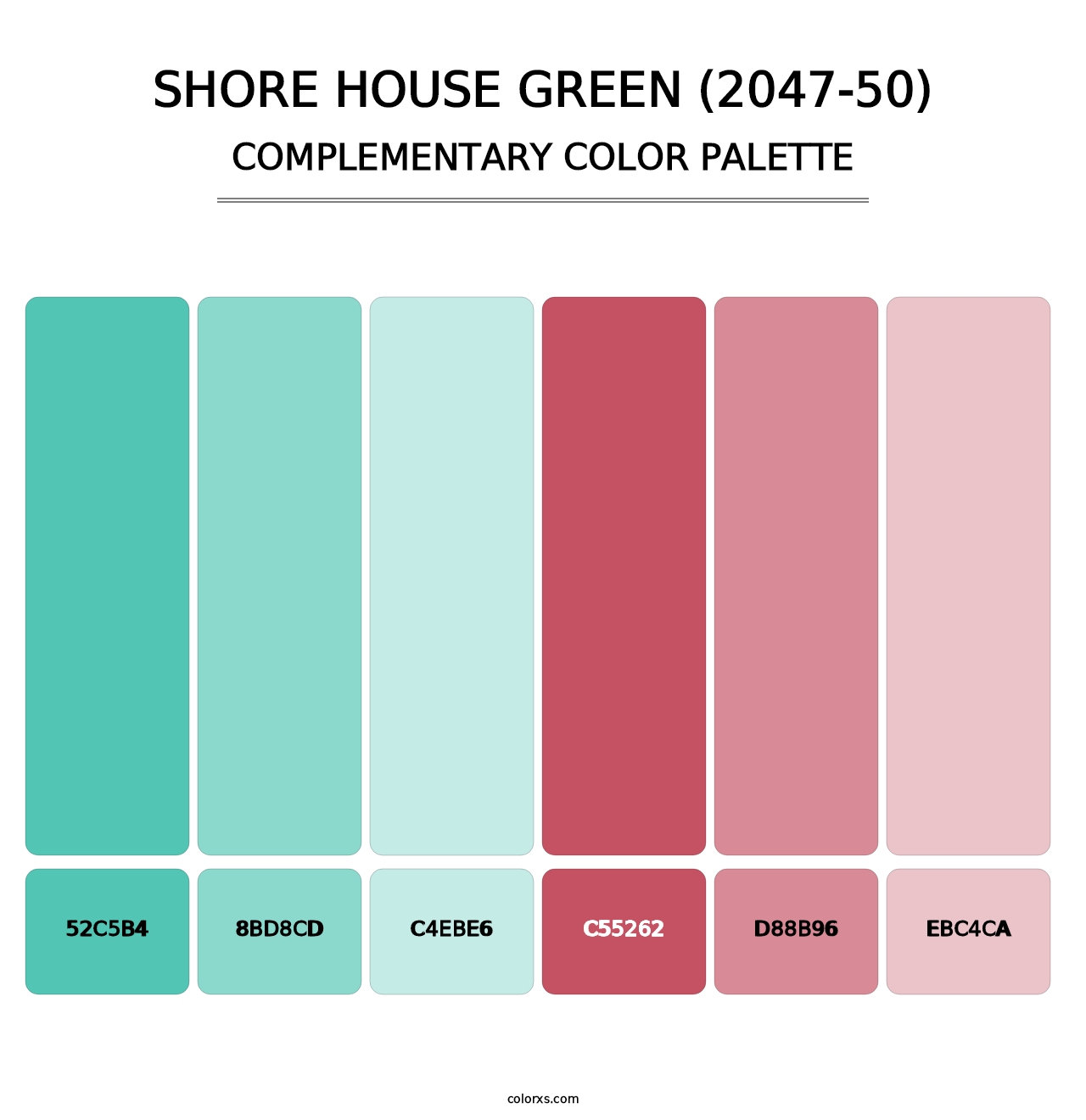 Shore House Green (2047-50) - Complementary Color Palette