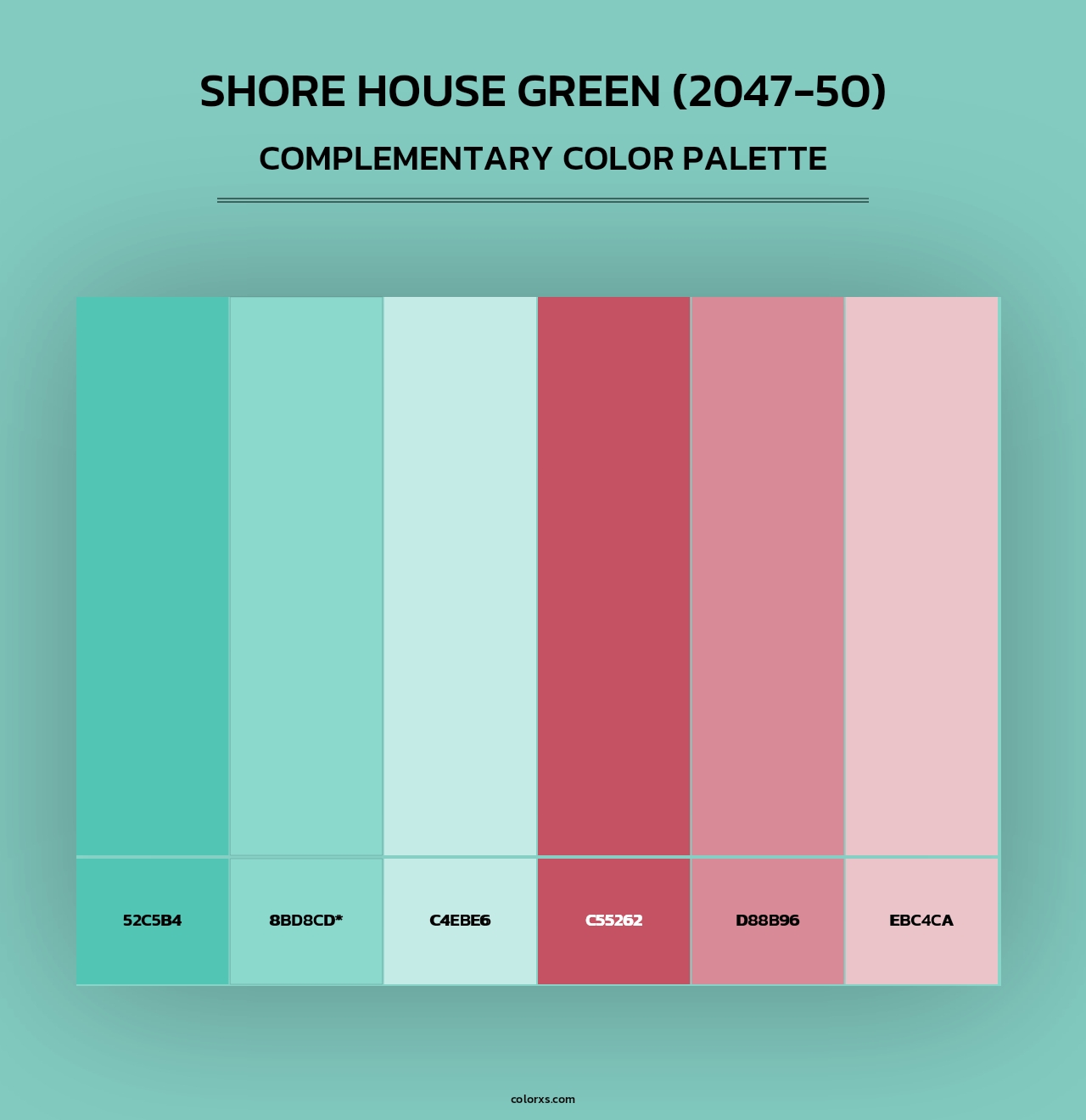 Shore House Green (2047-50) - Complementary Color Palette