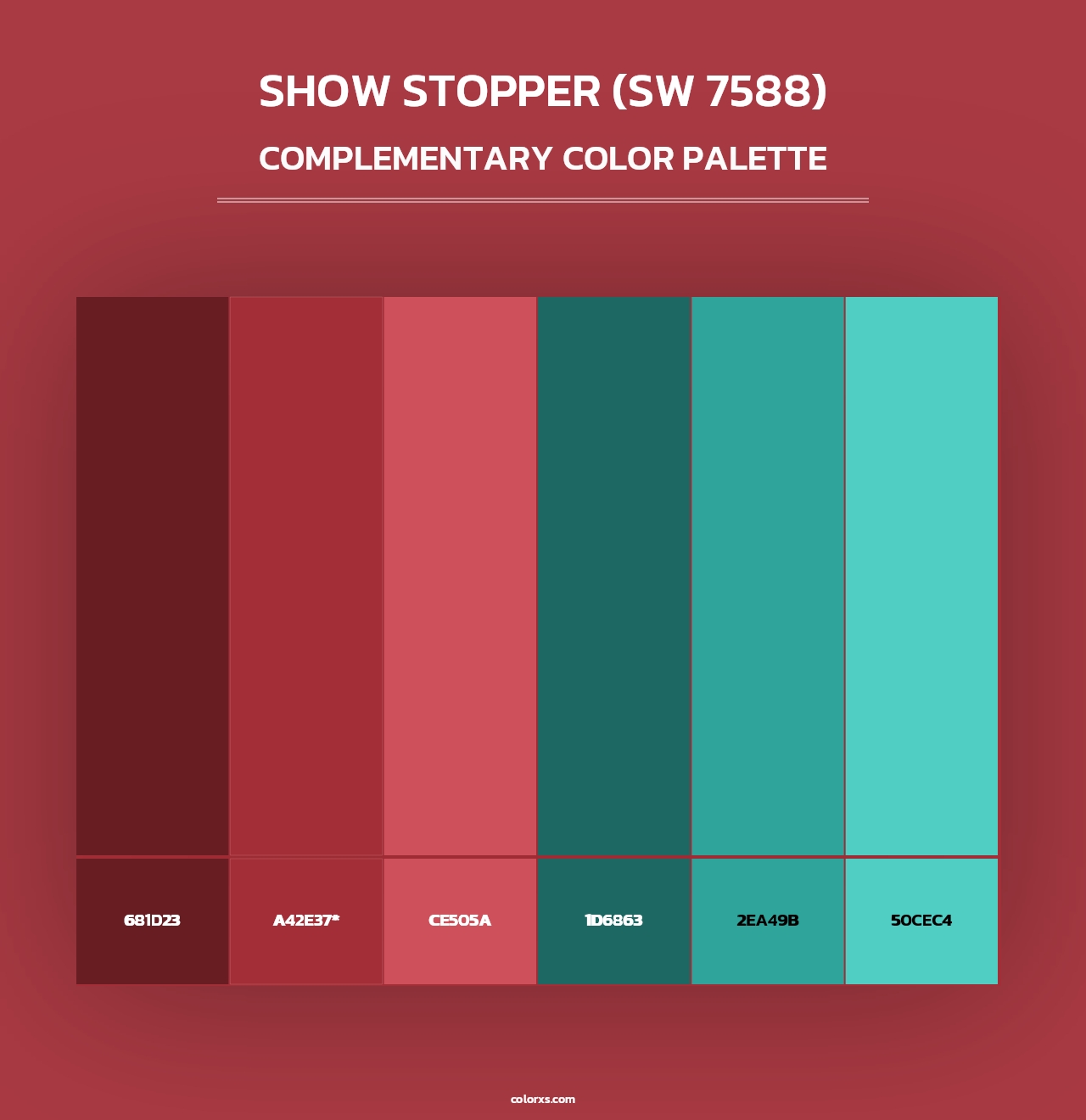 Show Stopper (SW 7588) - Complementary Color Palette