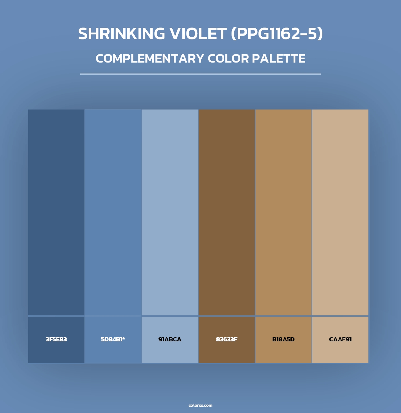 Shrinking Violet (PPG1162-5) - Complementary Color Palette