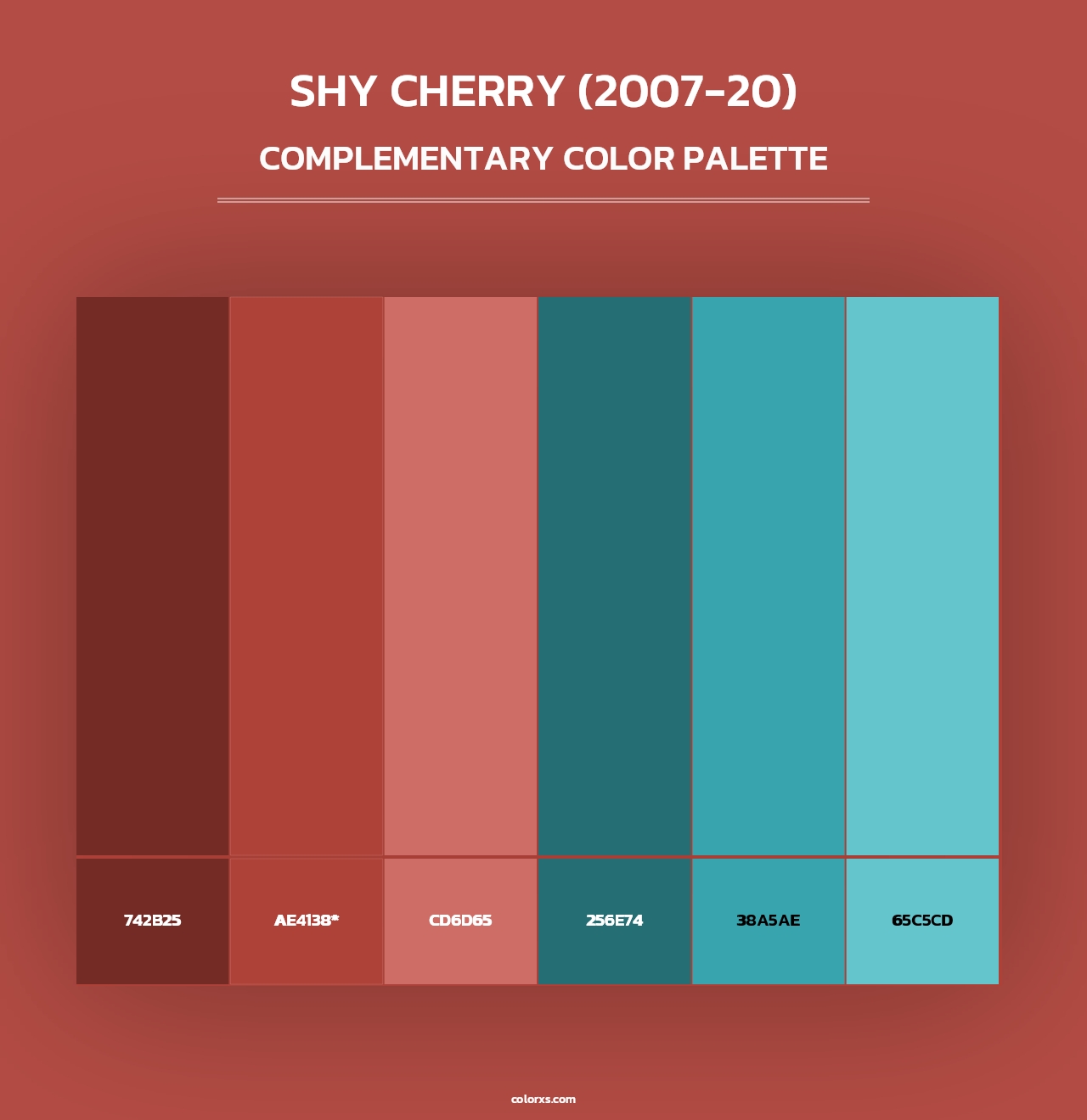Shy Cherry (2007-20) - Complementary Color Palette